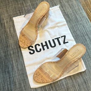 Schutz Victorie Cork Sandal size 8.5